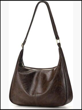 Hobo Bag Slouchy Shoulder Tote Crossbody Vegan Leather Everyday Handbag